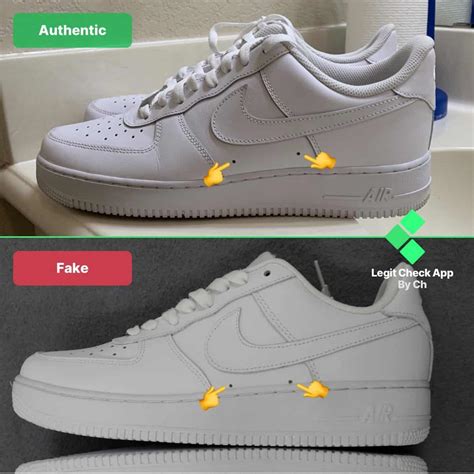 nike air force 1 white real vs fake|air force 1 genuine check.